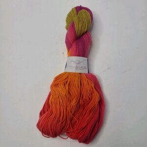Lorna's‎ Laces Shepherd Sock  1 Hank Pink Orange  100g Wool/Nylon